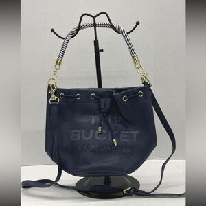 Marc Jacobs Bucket & Drawstring Navy Bucket Bag
